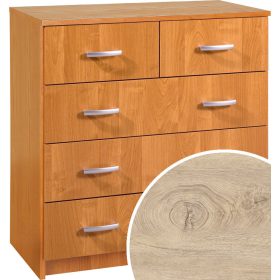 Komód 5 fiók K-8045S - Endgrain tölgy