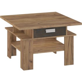 Solo dohányzóasztal 2 fiók - Arany tölgy - Granada barna