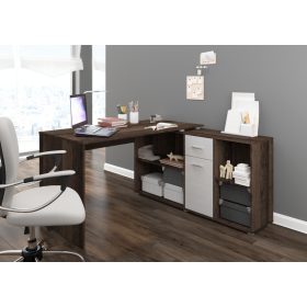   Beat P íróasztal kombináció jobbos - Grange tölgy - Fényes fehér