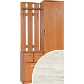   Barcelona 100 LUX előszoba szekrény tükör nélkül - Fehér tölgy