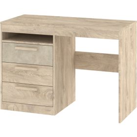   Maximus íróasztal 3 fiók - Endgrain tölgy - Granada mandula