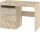 Maximus íróasztal 3 fiók - Endgrain tölgy - Granada mandula