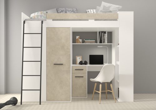 Verana galériaágy balos - Fehér - Granada mandula