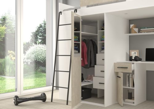 Verana galériaágy balos - Fehér - Granada mandula