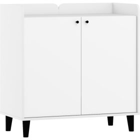 Dolce komód 2 ajtó - Fehér - Fényes fehér