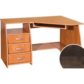   Sevilla sarok számítógépasztal 3 fiók balos - Grange tölgy
