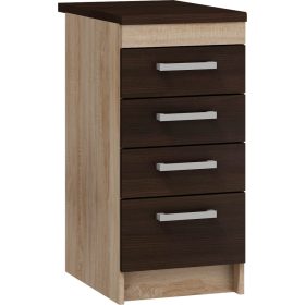   Milo S404SZ alsó 40 cm széles 4-fiókos konyhaszekrény elem