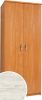 Slavia 80B gardróbszekrény 2 ajtó - Fehér tölgy
