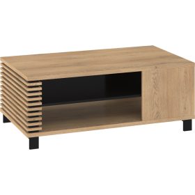   Lamir dohányzóasztal P téglalap alakú - Cremona tölgy - Granada mandula - Fekete