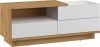 Hybrid TV-állvány 1 ajtó 1 fiók - Artisan tölgy - Fényes fehér