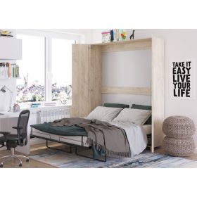 Teddy szekrényágy 160 - Endgrain tölgy