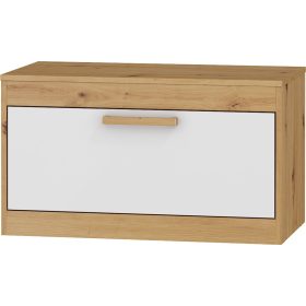   Maximus  TV-állvány 1 ajtó - Artisan tölgy - Fényes fehér