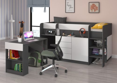 Smile galériaágy jobbos - Szürke - Fehér