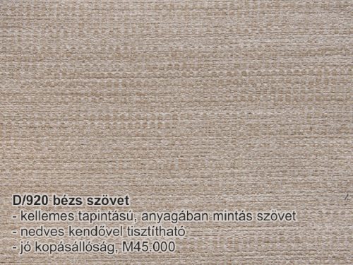 Triest bézs heverő, balos