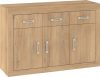 Verin komód 3 ajtó 3 fiók - Cremona tölgy