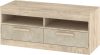 Maximus  TV-állvány 2 fiók - Endgrain tölgy - Granada mandula