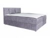 Atos ágyneműtartós boxspring ágy 180x200 - Középszürke