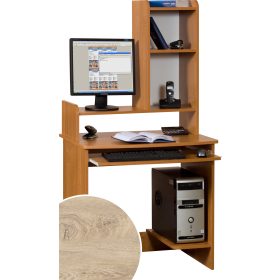   Medium Max számítógépasztal magasítóval - Endgrain tölgy