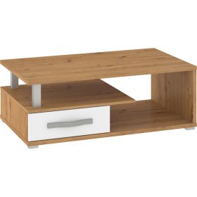 Angel dohányzóasztal - Artisan tölgy - Fehér