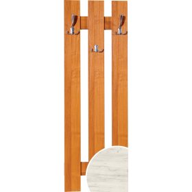 Claudia előszobafal fogasokkal - Fehér tölgy