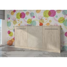 Roger szekrényágy - Endgrain tölgy - Granada mandula