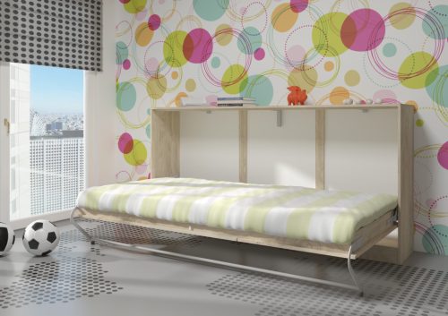 Roger szekrényágy - Endgrain tölgy - Granada mandula