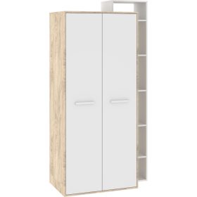   Rio gardróbszekrény 2 ajtó jobbos - Endgrain tölgy - Fehér