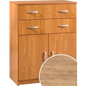 Komód 2 ajtó 2 fiók K-8052S2D - Arany tölgy