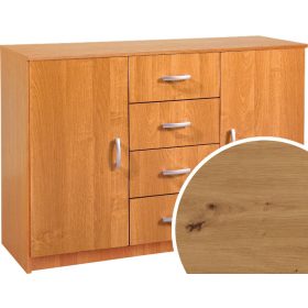 Komód 2 ajtó 4 fiók K-1244S2D - Artisan tölgy
