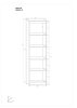 Maximus könyvespolc W - Arany tölgy