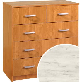 Komód 5 fiók K-8045S - Fehér tölgy