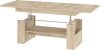 Maximus emelhető és kihúzható dohányzóasztal - Endgrain tölgy - Granada mandula