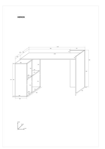 Heros íróasztal - Wallis szilva