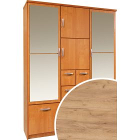   Barcelona 150 Z előszoba szekrény tükörrel - Arany tölgy