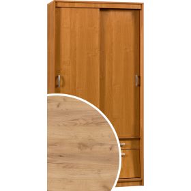   Aleksander 3 tolóajtós gardróbszekrény tükör nélkül - Arany tölgy