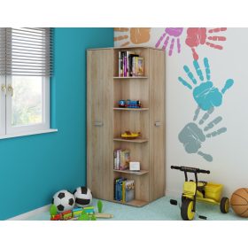   Nemo sarok gardróbszekrény 2 ajtó - Világos Sonoma tölgy
