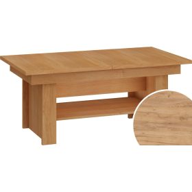   Mexico emelhető és kihúzható dohányzóasztal - Arany tölgy