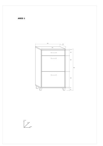 Ares 1 cipősszekrény - Endgrain tölgy