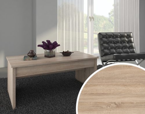 Indila emelhető tetejű dohányzóasztal - Világos Sonoma tölgy