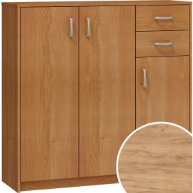 Komód 3 ajtó 2 fiók K2-3D-2S - Arany tölgy