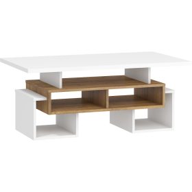 Rio dohányzóasztal S - Burgundy tölgy - Fehér