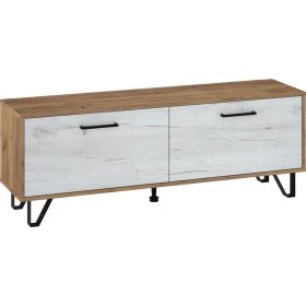 Boss TV-állvány 140 - Arany tölgy - Fehér tölgy