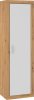 Verin gardróbszekrény 1 ajtó - Artisan tölgy - Fehér