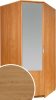 SZN sarok gardróbszekrény 1 ajtó tükörrel - Artisan tölgy