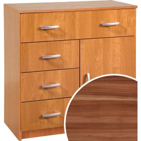 Komód 1 ajtó 4 fiók K-8044S1D - Wallis szilva