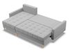 Oslo ágyazható sarokkanapé - Világosszürke