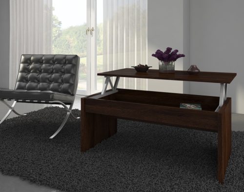 Indila emelhető tetejű dohányzóasztal - Sötét Sonoma tölgy