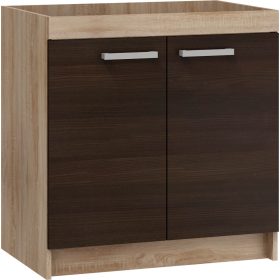   Milo S80Z alsó 80 cm széles 2-ajtós mosogatós konyhaszekrény elem