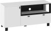Vegas TV-állvány 1 ajtó 1 fiók - Fehér - Fekete
