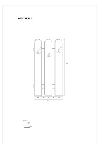 Elf előszobafal fogasokkal - Wallis szilva